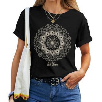 Sat Nam Mantra Mandala Meditationpiritual Camiseta de mujer - Regaloses