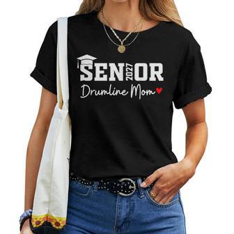 Senior Drumline Mom 2027 Marching Band Graduation Class 2027 Women T-shirt | Seseable UK