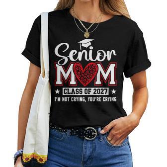 Senior Mom 2027 Proud Mom Mother Graduate Class Of 2027 Women T-shirt | Seseable UK