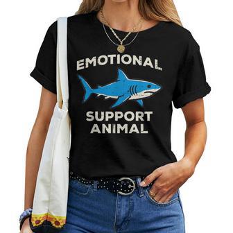 Shark Emotional Support Animal Humor Kids Women T-shirt | Seseable UK