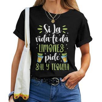 Si Laida Te Da Limones Pideal Y Tequila Español Camiseta de mujer - Regaloses