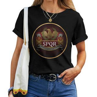 Spqr Aigle Romain Légionnaire De Romeymbole T-shirt femme - Cadeauxyz