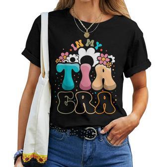 In My Tia Era Cool Aunt Club Groovy Auntie Camiseta de mujer - Regaloses