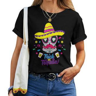 Truc De Crâne Deucre Mexicain Ou Tequila Pour Dia De Los Muertos T-shirt femme - Cadeauxyz
