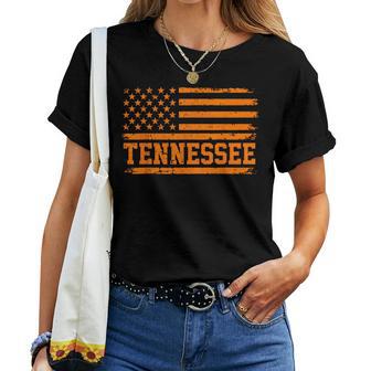 Vintage Tennessee Flag Tn Orange State Pride Kids Women T-shirt | Seseable UK