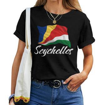 セイシェル 国旗 セイシェル アフリカ 愛国心 男性 女性 キッズ レディースTシャツ - Kawaiitshirt