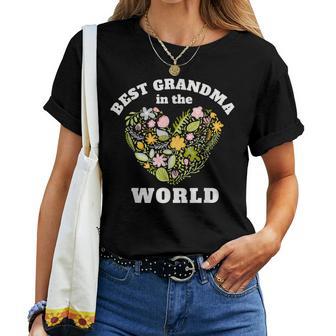 母の日 世界で一番のおばあちゃん グランドマザー レディースTシャツ - Kawaiitshirt