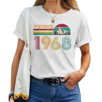 58歳の誕生日プレゼント 58歳 男性 女性 レトロ ヴィンテージ 1968 レディースTシャツ - Kawaiitshirt