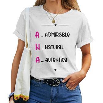 Ana Regalo Personalizado Nombre Ana Chica Camiseta de mujer - Regaloses