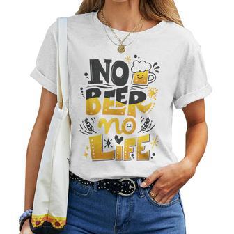 Beer Lover ビールが好きすぎる No Beer No LifeEr2 レディースTシャツ - Kawaiitshirt