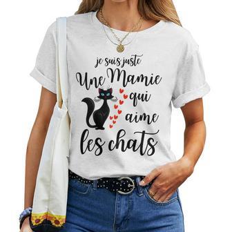 Cadeau Mamie Chat Chatons Anniversaire De Noël T-shirt femme - Cadeauxyz