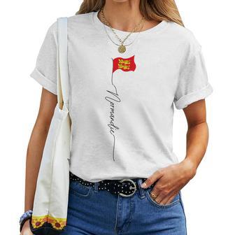 Drapeau Normandie Lions Jaunes Hommes S Normandie T-shirt femme - Cadeauxyz