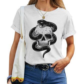 Erpent Et Crâneerpent Tatouage Motard Cadeau Homme T-shirt femme - Cadeauxyz