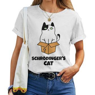 Gato Dechrödinger Cuello Camiseta de mujer - Regaloses