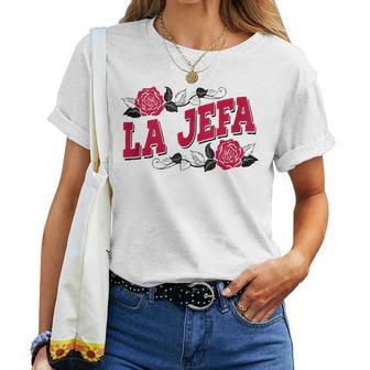 La Jefa Divertido Español El Jefa Latina Mamáeñora Jefa In Mangas Camiseta de mujer - Regaloses