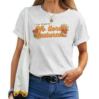 Las Es Ya No Lloran Facturan Cuello Camiseta de mujer - Regaloses