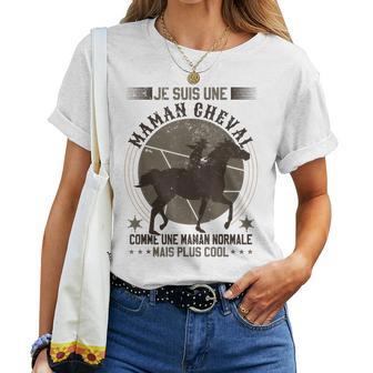 Maman Cavalière Chevaux Cheval T-shirt femme - Cadeauxyz