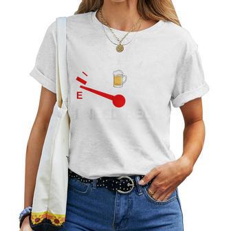 I Need A Beer おもしろ飲料燃料走行距離計 I Need Beer レディースTシャツ - Kawaiitshirt