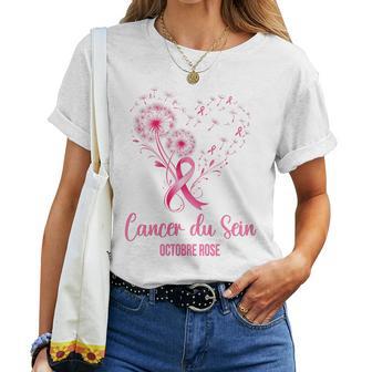 Octobre Rose 2025Outien &Olidarité Ruban Rose Haut De Gamme T-shirt femme - Cadeauxyz