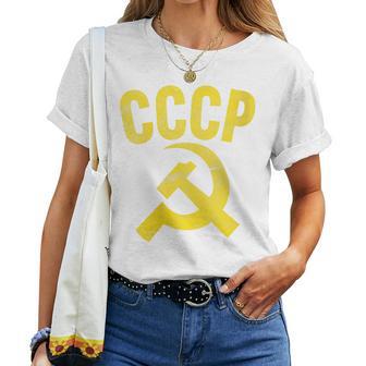 Rouge Cccp T-shirt femme - Cadeauxyz