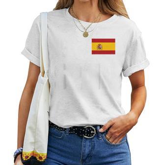 Spain Flag Patriotic Spanish Boys Girls Pride Women T-shirt | Seseable UK