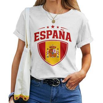 Spain Flag Vintage S For Kids Patriotic Women T-shirt | Seseable UK