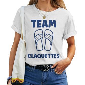 Tongues Humour Claquette Team Claquettes T-shirt femme - Cadeauxyz