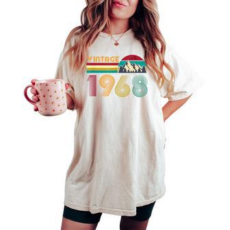 58歳の誕生日プレゼント 58歳 男性 女性 レトロ ヴィンテージ 1968 レディースオーバーサイズコンフォートTシャツ - Kawaiitshirt