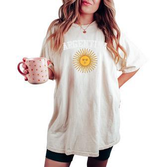 Argentina Sun Kids Boys Women's Oversized Comfort T-shirt - Thegiftio UK