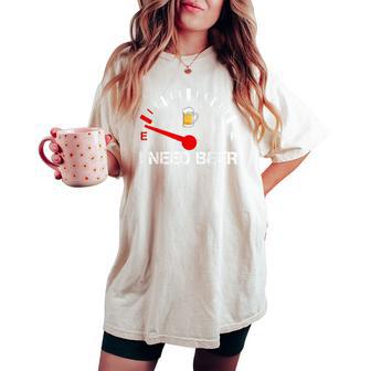 I Need A Beer おもしろ飲料燃料走行距離計 I Need Beer レディースオーバーサイズコンフォートTシャツ - Kawaiitshirt