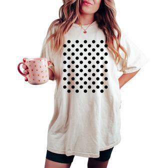 Polka Dots Red And Black For Girls Polka-Dot Women's Oversized Comfort T-shirt - Thegiftio UK