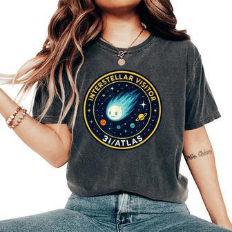 3I Atlas Interstellarisitor Missionパッチデザイン レディースオーバーサイズコンフォートTシャツ - Kawaiitshirt
