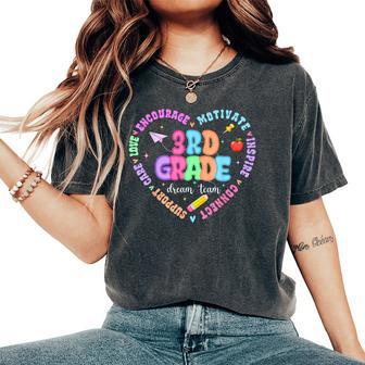 3Rd Grade Teacher Team Back To School Third Grade Teachers Women's Oversized Comfort T-Shirt - Thegiftio UK