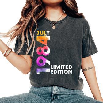 40 Cumpleaños 40 Años Hombre I Julio 1984 Regalo In Mangas Camiseta extragrande cómoda para mujer - Regaloses