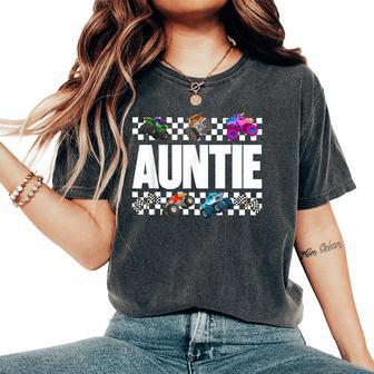 Auntie Monster Truck Family Crew Birthday Matching Women Women's Oversized Comfort T-Shirt | Seseable UK