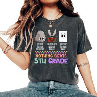 Back To School Nothing Beats Fifth 5Th Grade School Game Kid Women's Oversized Comfort T-Shirt - Thegiftio UK