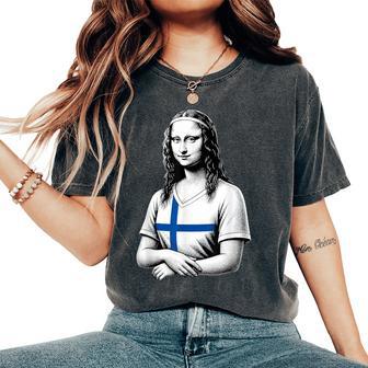 Bandiera Finlandese Uomini Donne Bambini Finlandia T-shirt comoda oversize da donna - Novitaregali