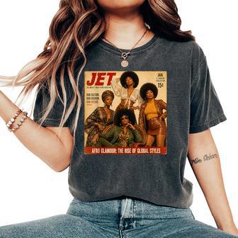 Black Is Beautiful Afro Glamour Melanin Queen Fashion Women's Oversized Comfort T-Shirt - Thegiftio UK