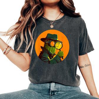 Cool Detective Cactus En Un Disfraz Divertido Para Hombre Y Camiseta extragrande cómoda para mujer - Regaloses