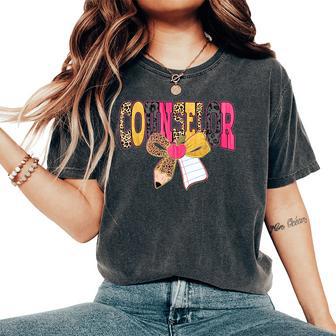 Counselor Teacher Coquette Bow First Day Back To School Women's Oversized Comfort T-Shirt - Thegiftio UK