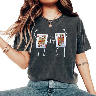 De Joueur De Poker Comme Tenue De Poker T-shirt oversize confortable pour femme - Cadeauxyz