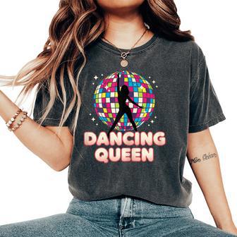 Disco Queen Boule Discointage Fête D'anniversaire Danse Rétro T-shirt oversize confortable pour femme - Cadeauxyz