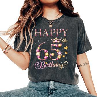 Feliz Cumpleaños 65 Años 65 Años Hombres Es Fiesta De Cumpleaños Camiseta extragrande cómoda para mujer - Regaloses