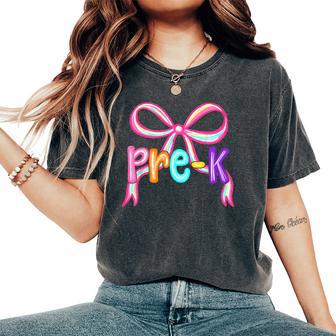 First Day Of Prek For Kids Girls Boys Teacher Back To School Women's Oversized Comfort T-Shirt - Thegiftio UK