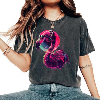Flamingo Music Dj House Music Casque Producteur De Musique T-shirt oversize confortable pour femme - Cadeauxyz