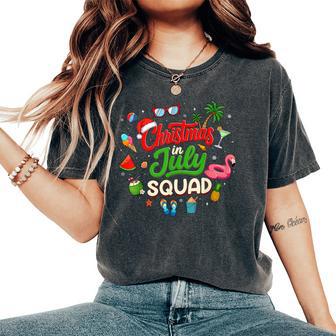 Christmas In July Squad Santa Summer Kids Women's Oversized Comfort T-Shirt | Seseable UK