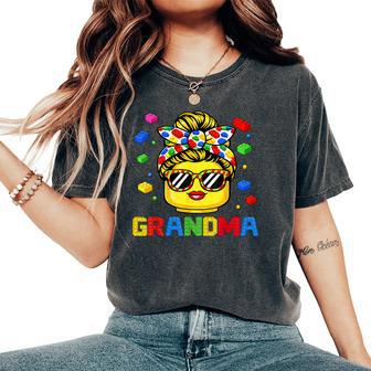 Grandma Master Builder Building Bricks Blocks Women's Oversized Comfort T-Shirt | Seseable UK