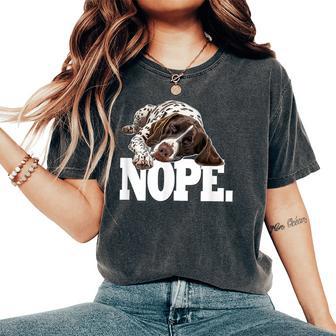 Hunting Dogleep Nope Germanhorthaired Pointer T-shirt comoda oversize da donna - Novitaregali