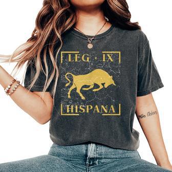 Legión Ix Hispana Roma Toro Emblema Estandarteoldado Camiseta extragrande cómoda para mujer - Regaloses