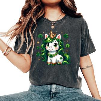 Licorne Mignonnet Patrickert Irlandais Filles S T-shirt oversize confortable pour femme - Cadeauxyz